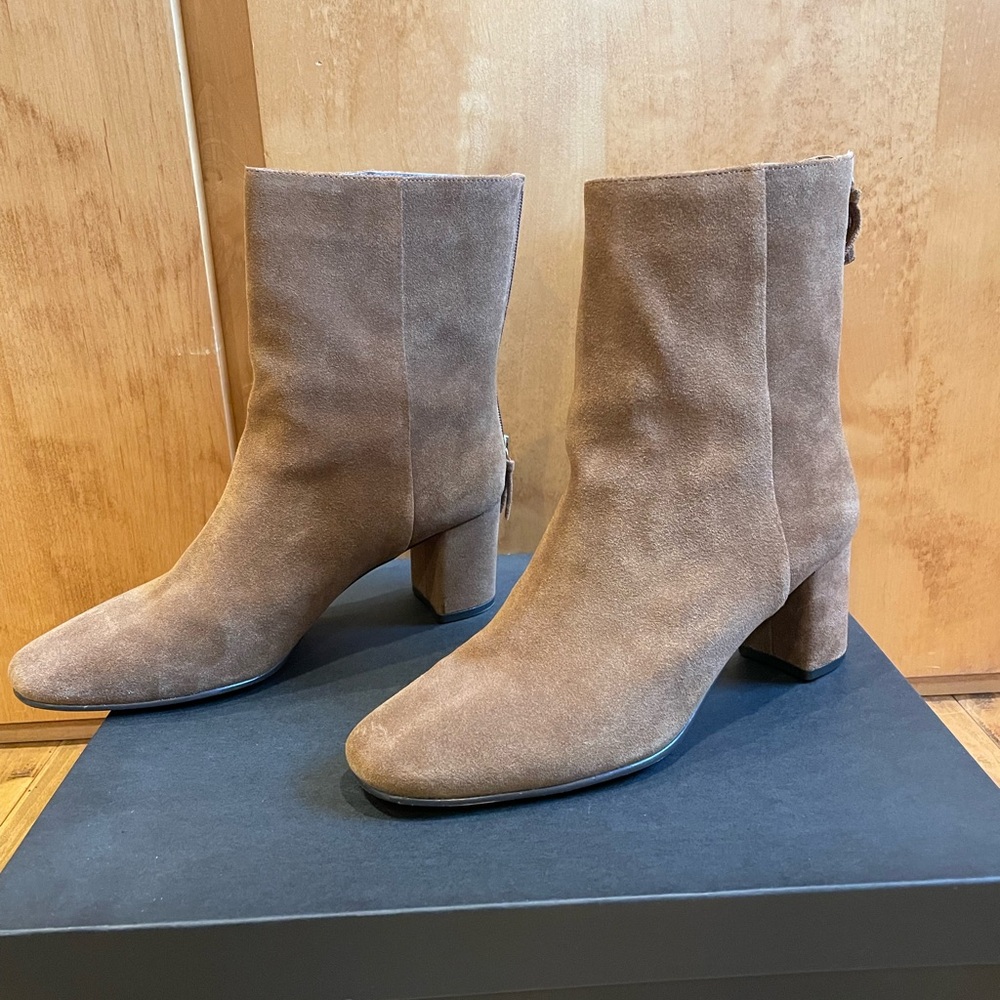 Brown Suede Ankle Boots